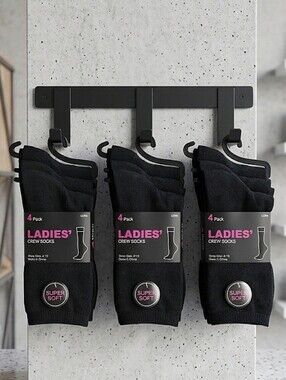 12 Pair Super Soft Crew Socks